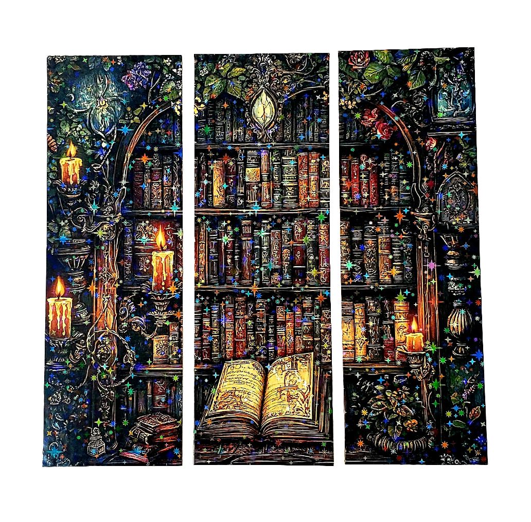 Enchanted Library Bookmarks, set of 3