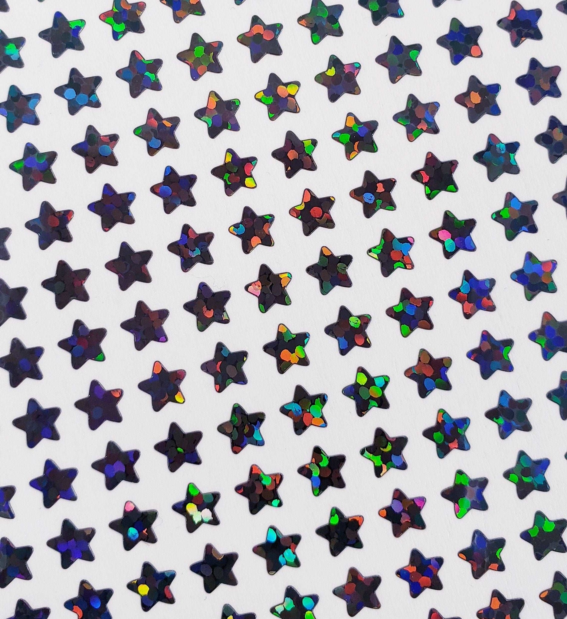 Extra Small Black Star Stickers