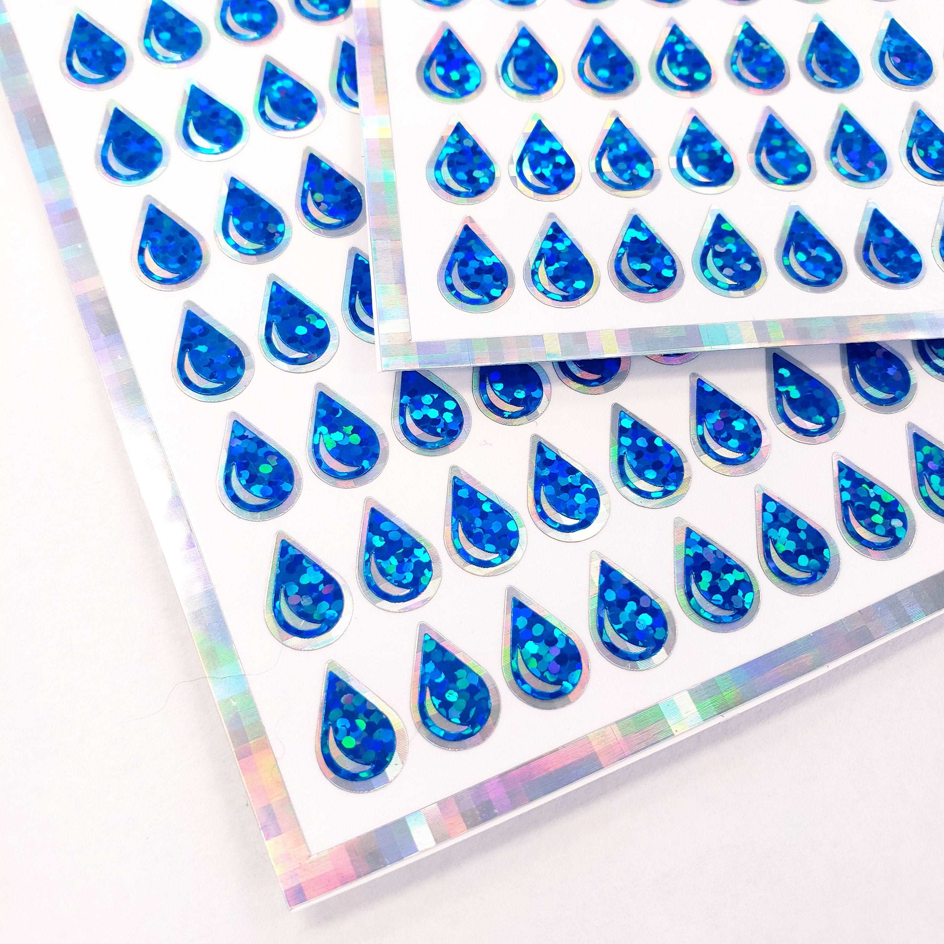 Blue Rain Drop Stickers – Fairy Dust Decals