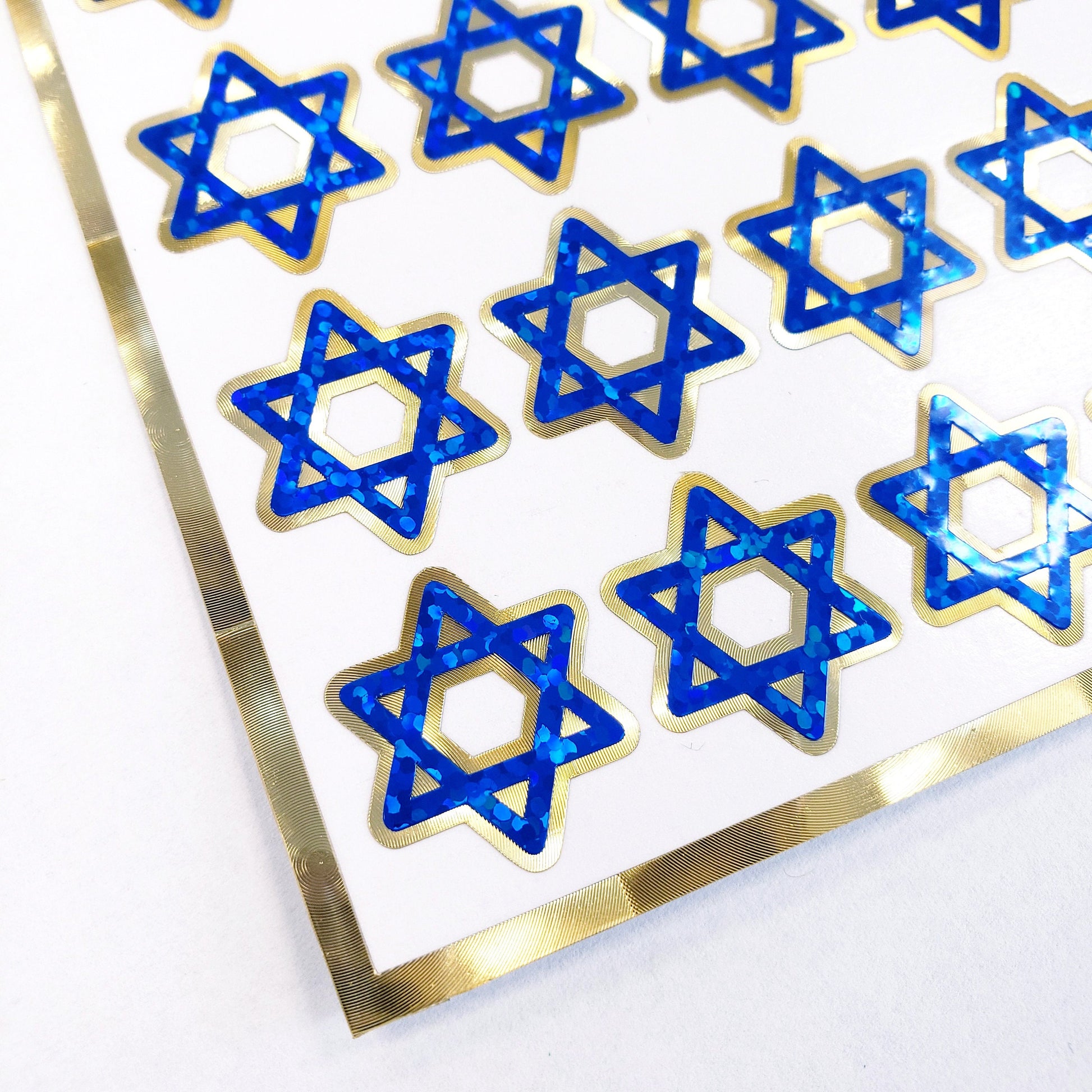 Star of David Stickers, gold