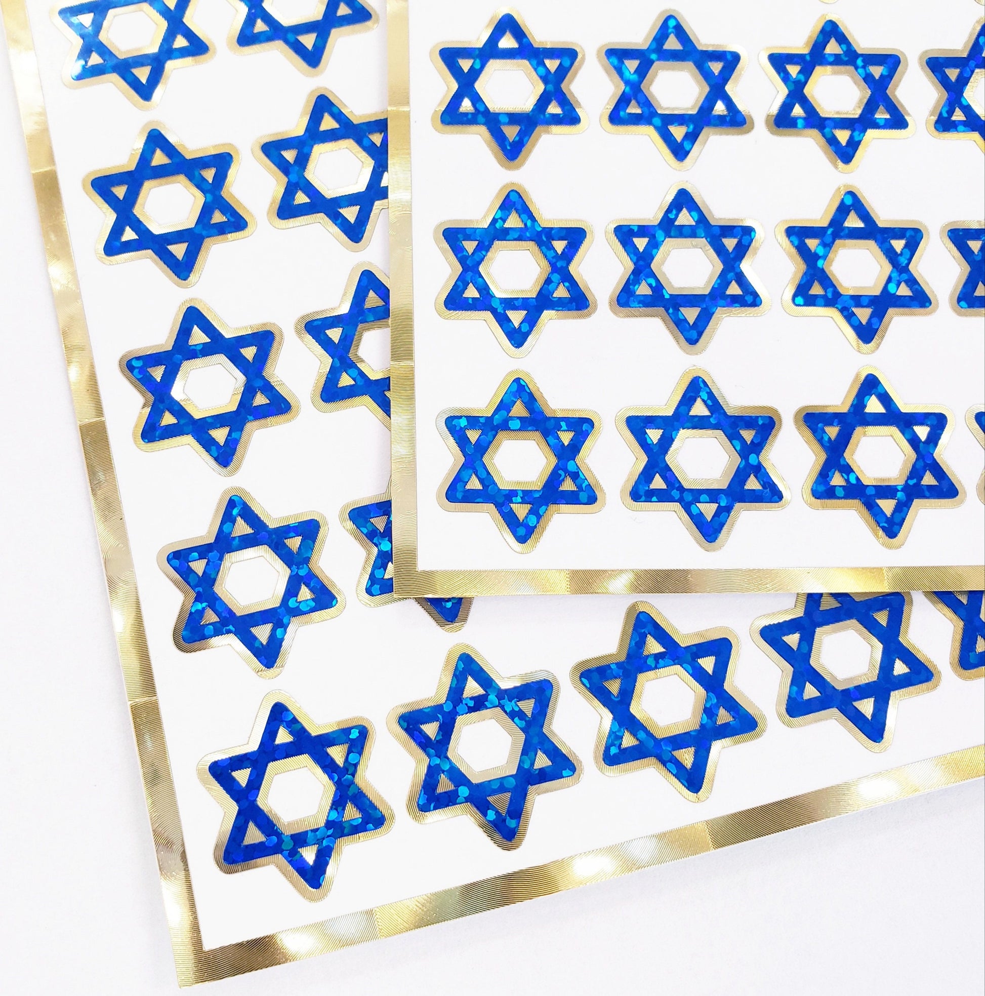 Star of David Stickers, gold