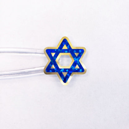 Star of David Stickers, gold