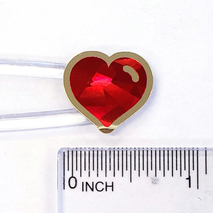 Sparkly Red Heart Stickers for Valentine's Day, set of 60 small heart embellishments for cards, envelopes, junk journals, and scrapbooks.