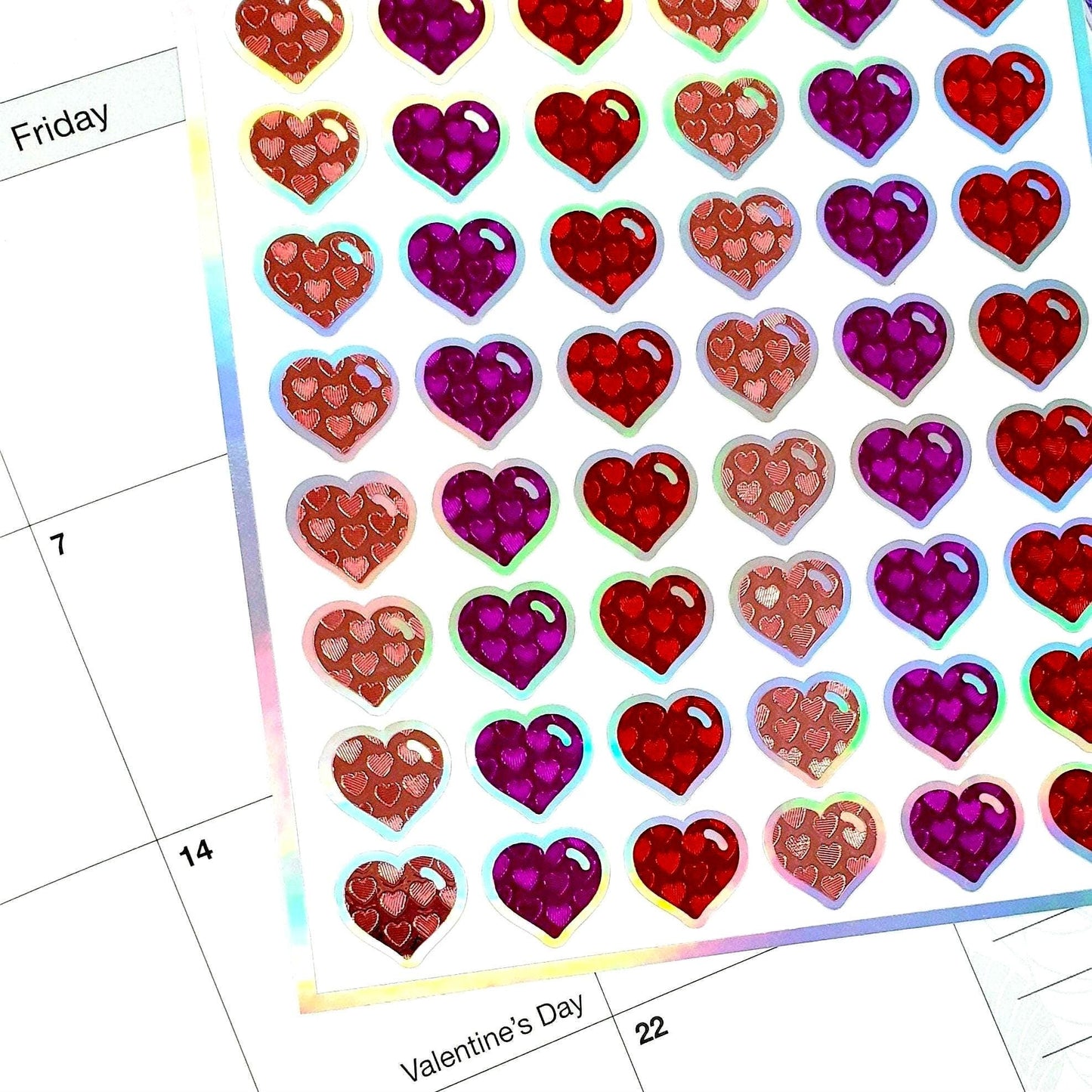 valentines day heart stickers