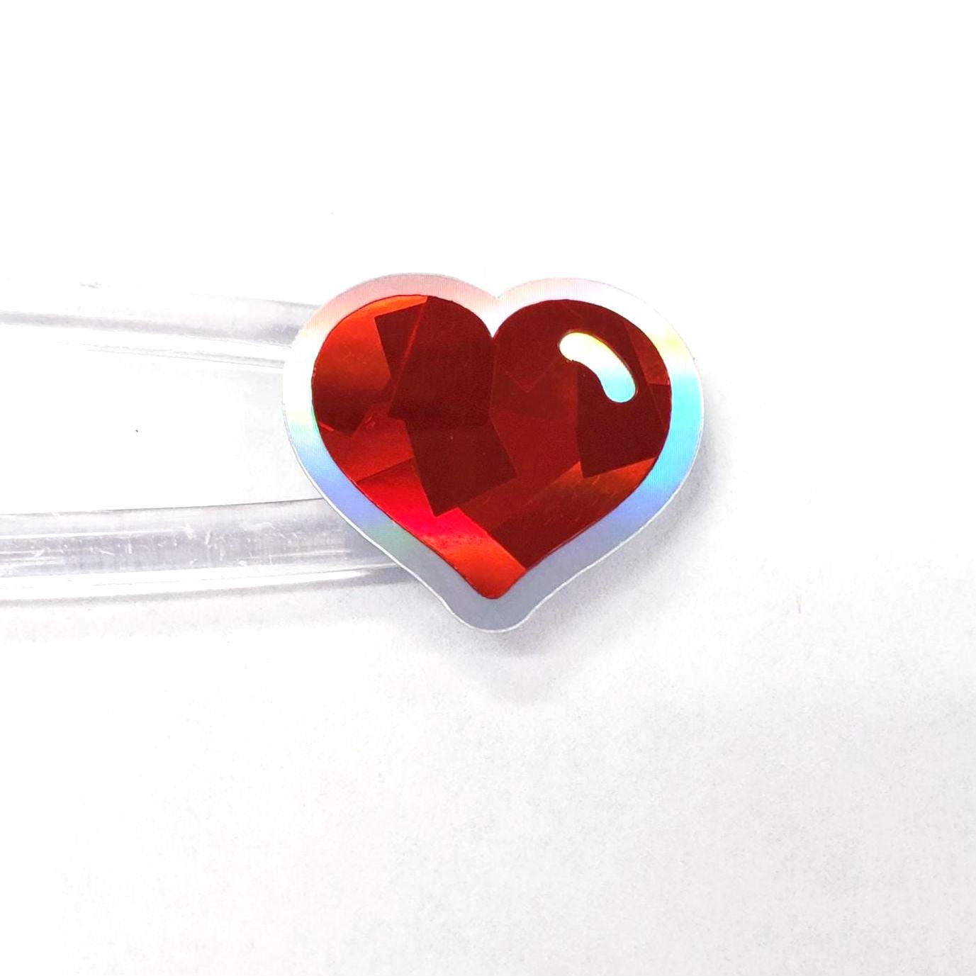 Sparkly Heart Stickers for Valentine's Day, set of 60 small multi color and silver heart embellishments for cards, journals and scrapbooks.