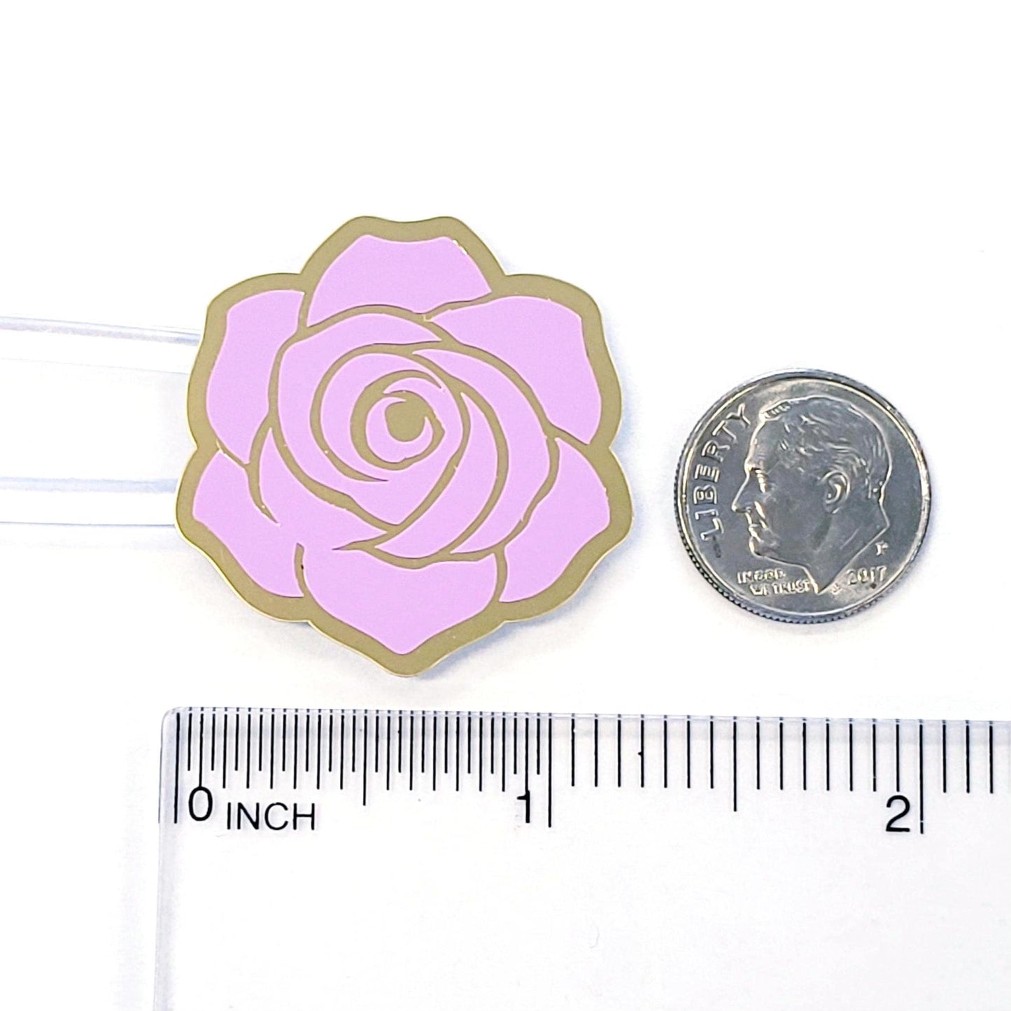 Purple Roses Sticker Sheet, set of 15 lilac and gold flowers for weddings, envelopes, notebooks, journals, laptops, phone covers and crafts.