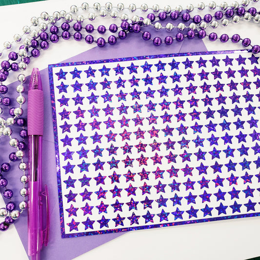 purple star stickers