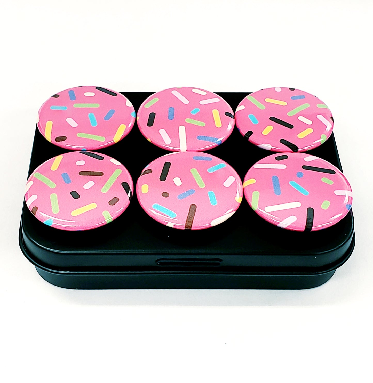 Donut Sprinkles Fridge Magnets, set of 6